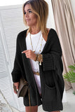 Oversized Fold Over Sleeve Sweater Cardigan