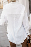 Chest Pocket Buttoned Loose Fit Shirt