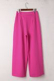 Ruched Sweeping Floor Wide Leg Pants