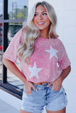 Vintage Star Printed Mineral Wash Graphic Tee