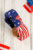 American Flag Bow Knot Wide Headband