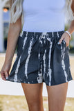 Tie Dye Drawstring Casual Shorts