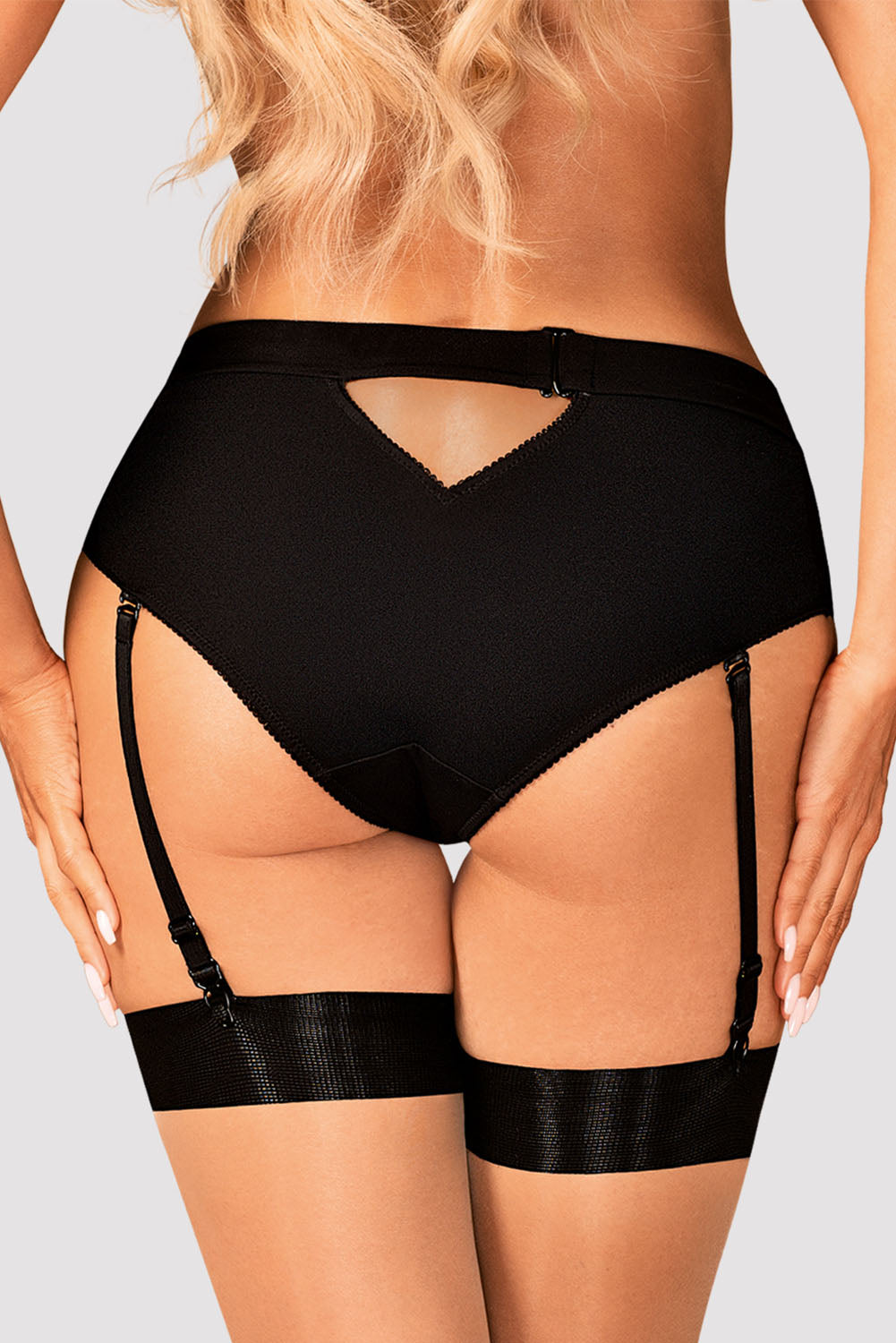 Eyelet Lace Panty with Garter Belt