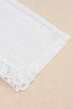 Lace Splicing Drawstring Casual Cotton Pants