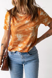 Tie Dye Crew Neck Short Sleeve T-Shirt