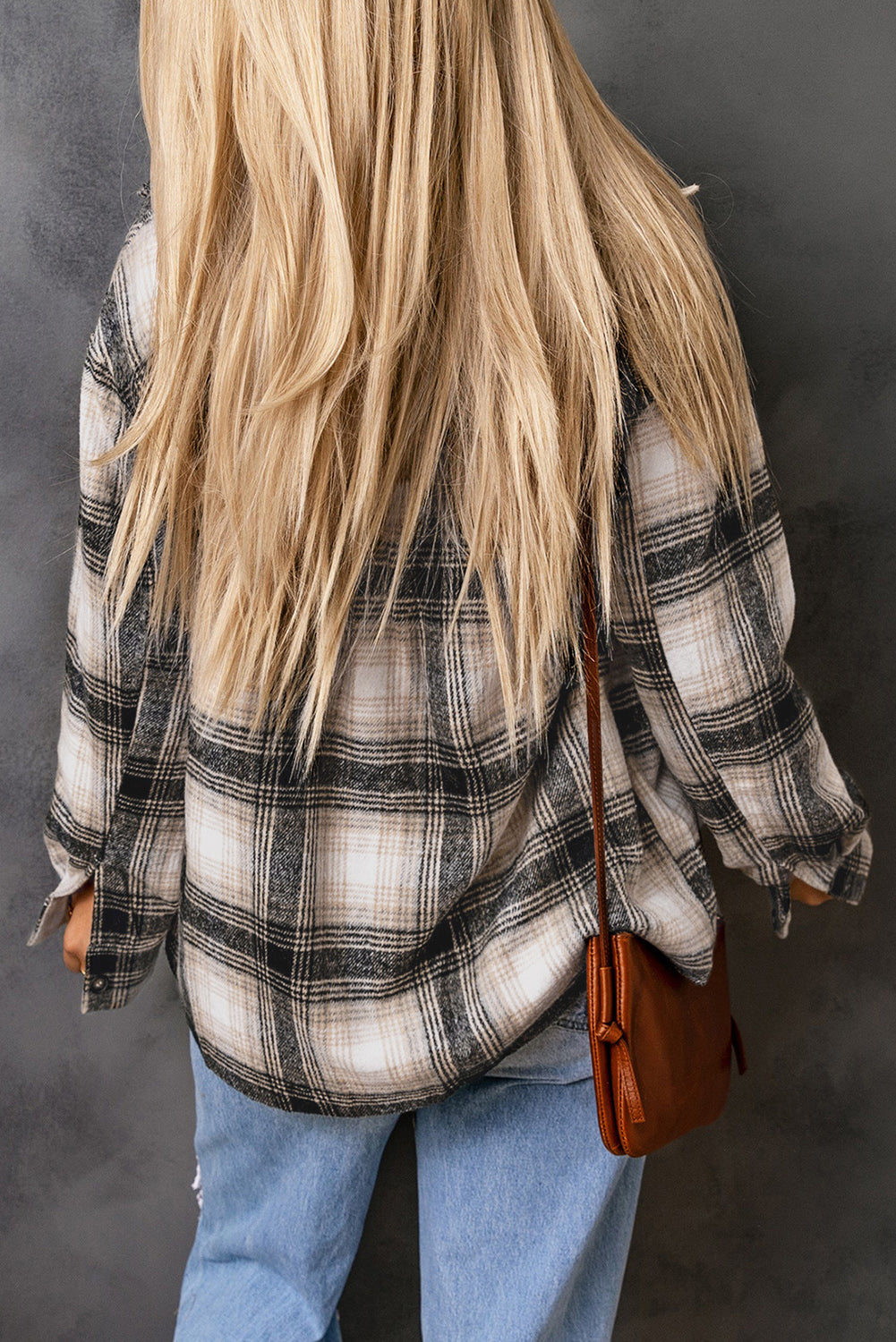 Vintage Plaid Fleece Lining Jacket