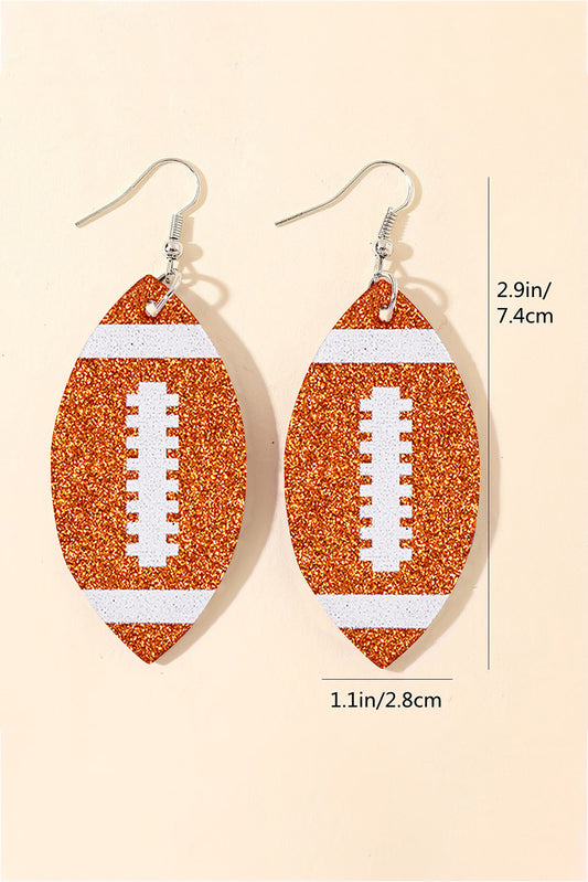 Sequin Rugby Drop Earrings