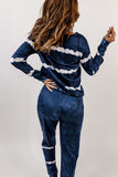 Stripes Long Sleeves and Joggers Lounge Set