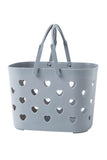 Heart-shape Hollowed Plastic Storage Basket