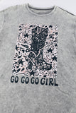 Let's Go Girls Cowboy Boots Graphic Tee