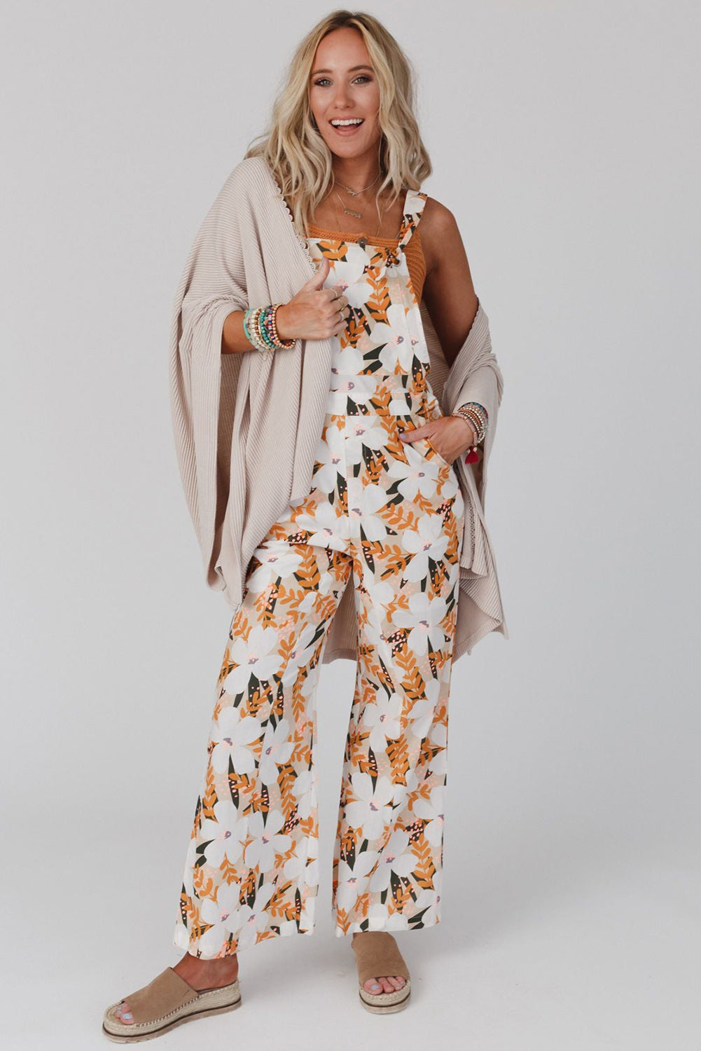 Lace Trim Ribbed Oversize Kimono