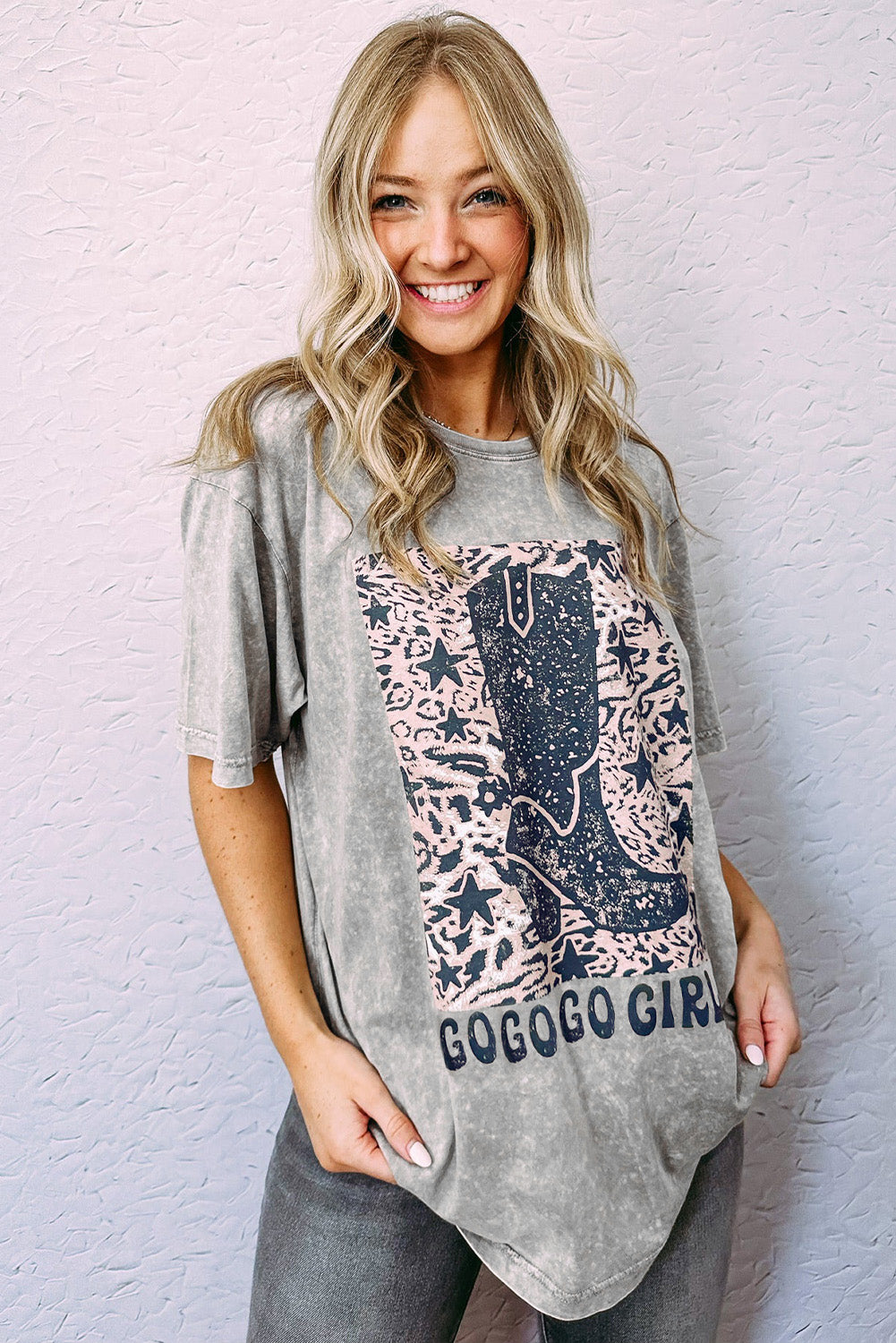 Let's Go Girls Cowboy Boots Graphic Tee