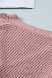 Bishop Sleeve Button V Neck Sweater