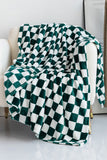 Yellow Checkerboard Printed Soft Throw Blanket 120*200cm