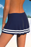 Nautical Striped Skirt Style Tankini Set