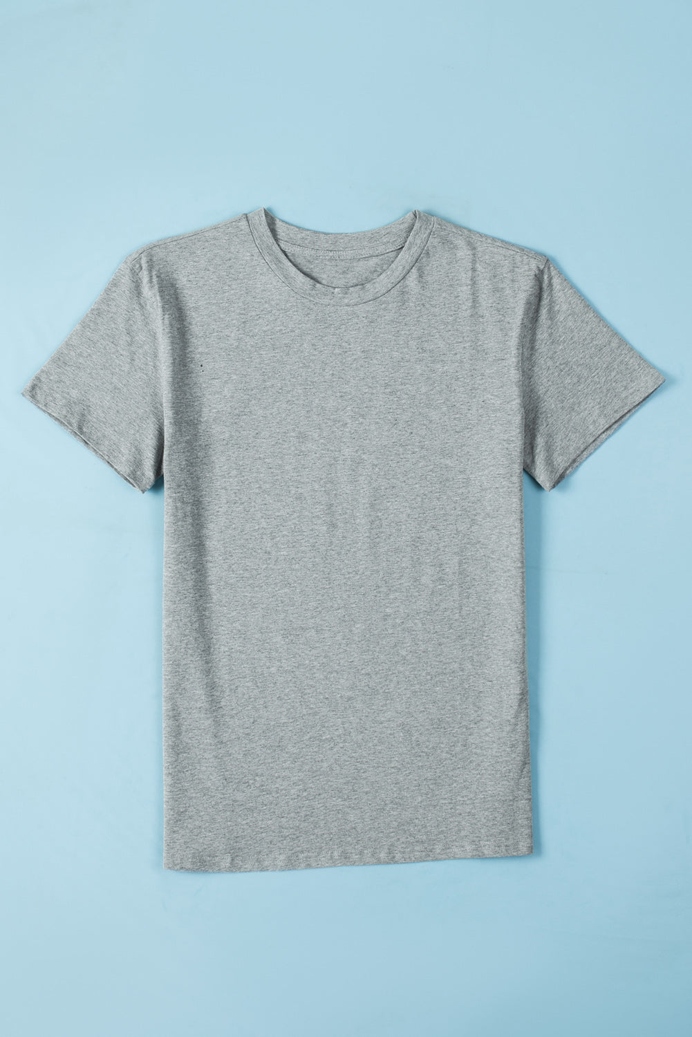 Plain Crew Neck Short Sleeve Tee