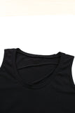 Strappy Hollow-out Neck Tank Top