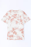 Tie-dye Round Neck Short Sleeve Top