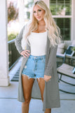 Open Front Long Cardigan