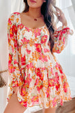 Smocked Tiered Floral Dress