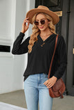 Pleated V Neck Jacquard Long Sleeve Top