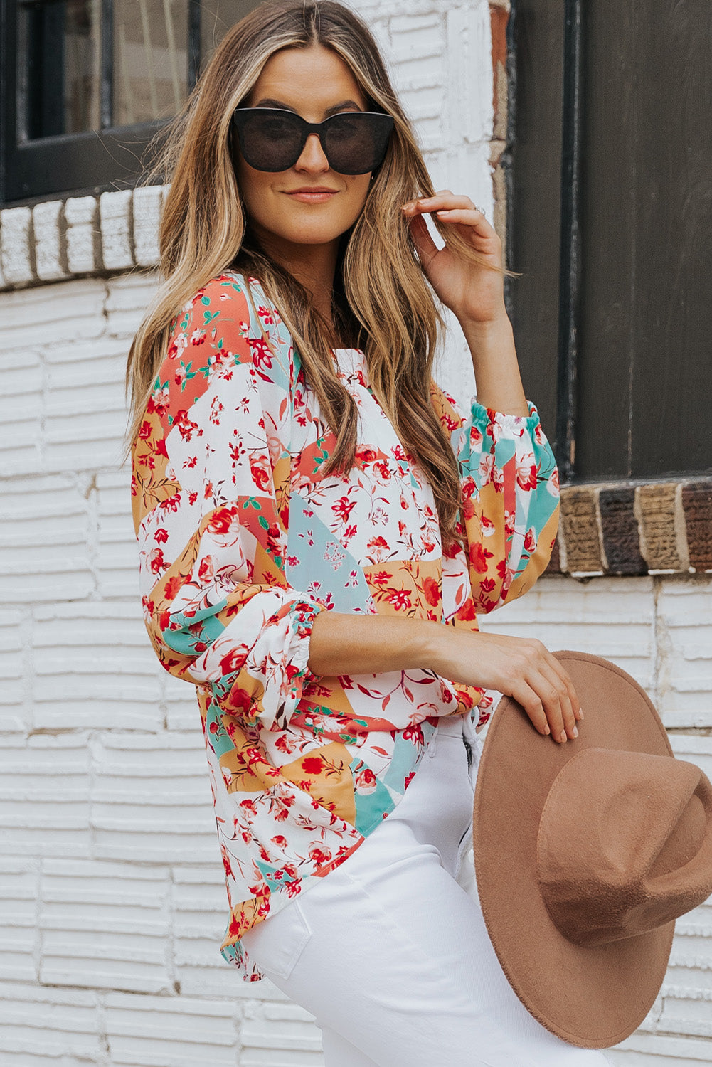 Palettes Floral Print Blouse