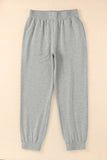 Smocked High Waist Jogger Pants