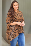 Plus Size Batwing Sleeve Tunic Top