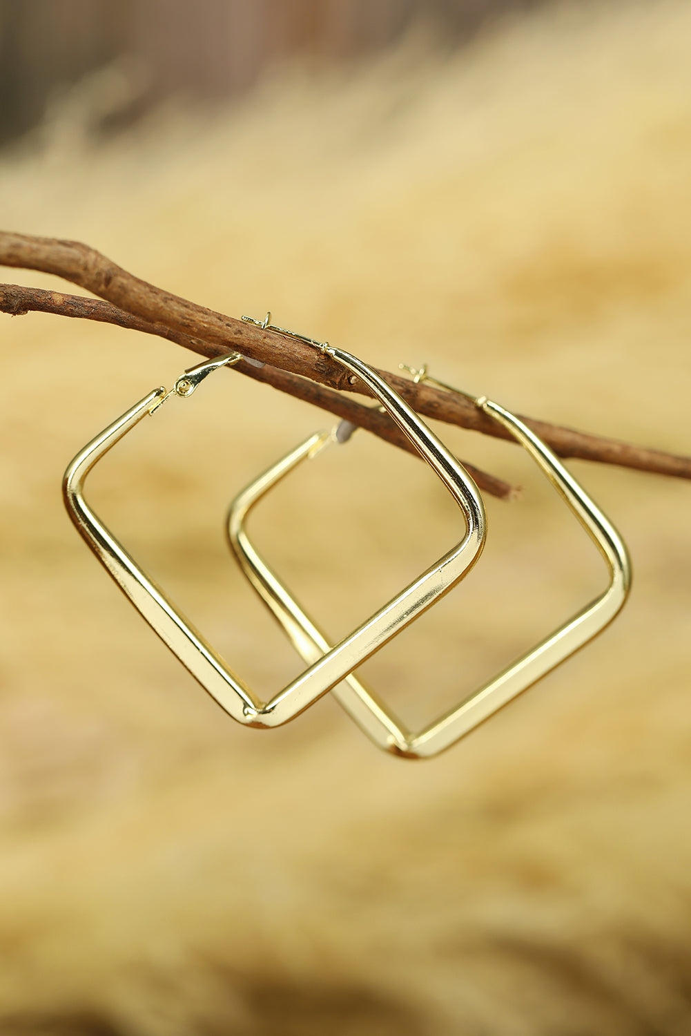 Minimalist Square Hoop Earrings