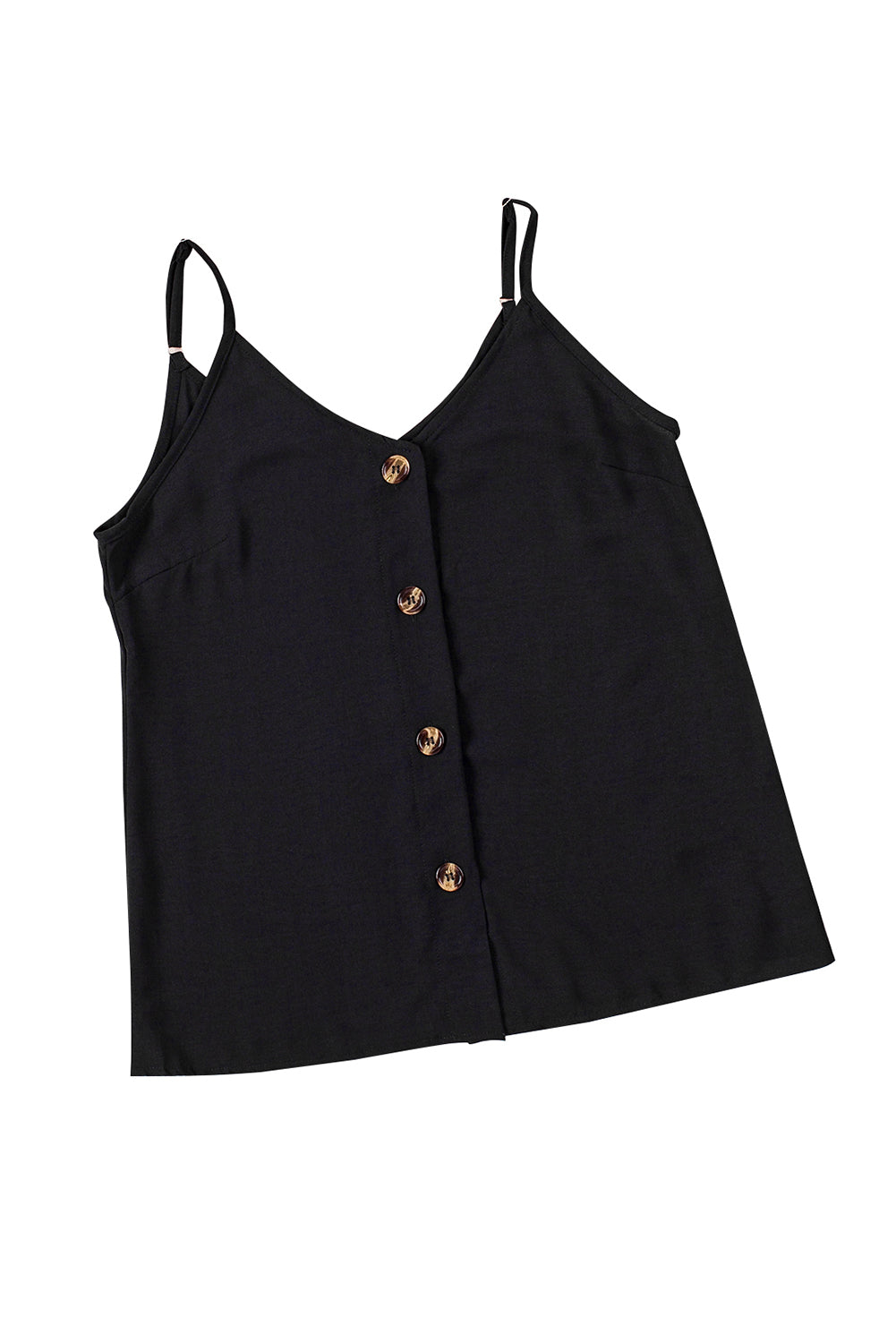 Spaghetti Strap Buttoned Tank Top