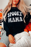 Sweat-shirt graphique noir Spooky Season Halloween Fashion Graphic