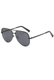 Retro Double Beam Metal Frame Sunglasses