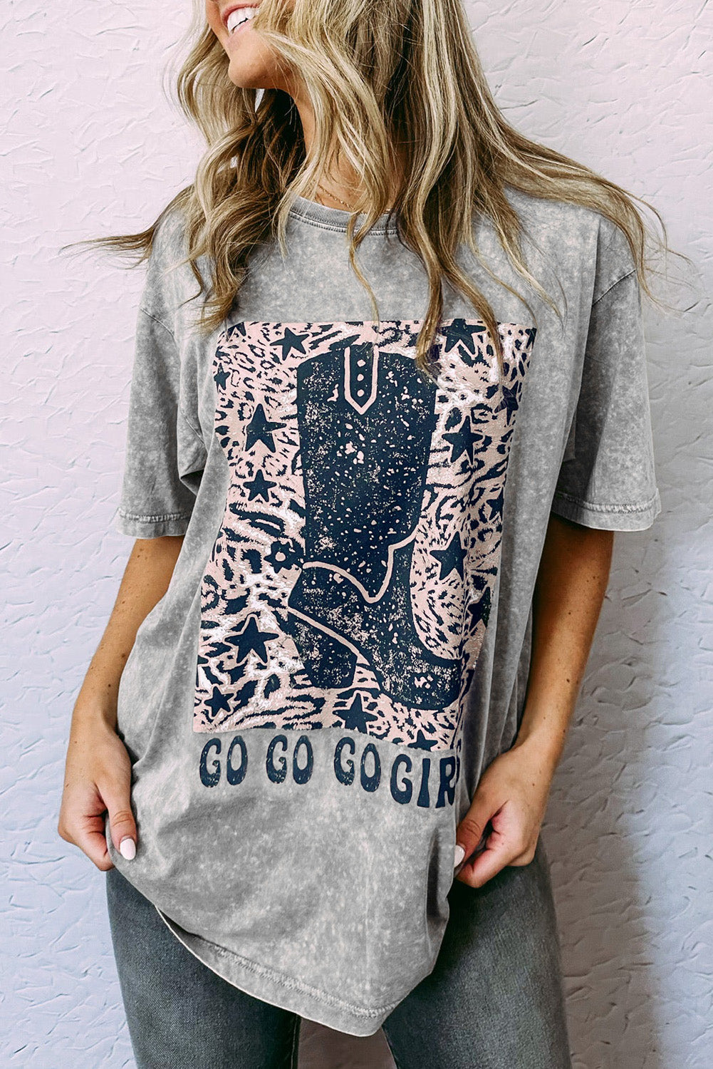 Let's Go Girls Cowboy Boots Graphic Tee