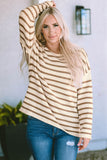 Striped Drop Shoulder Oversized Sweater