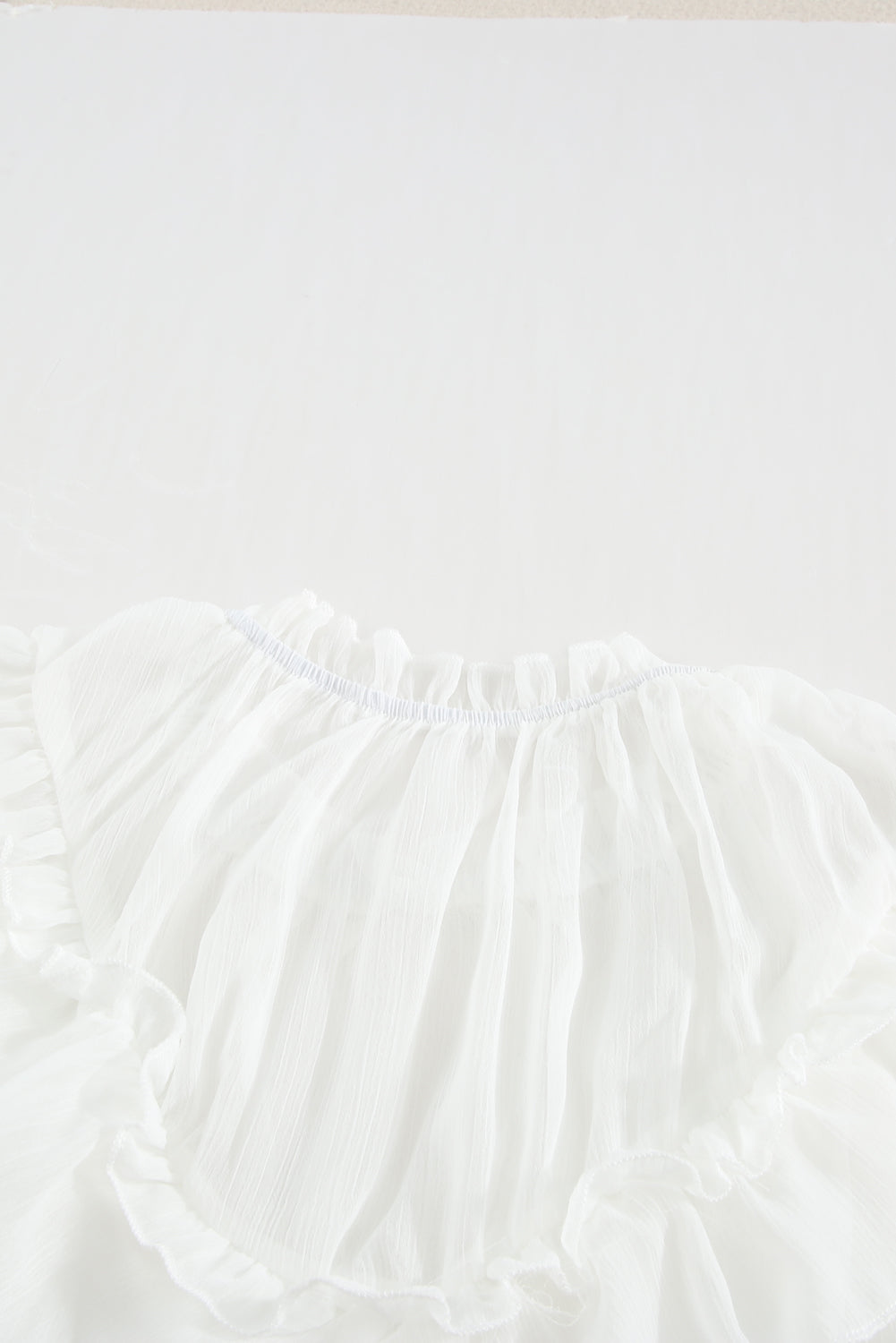 Frilled Detail Tulle Tank Top