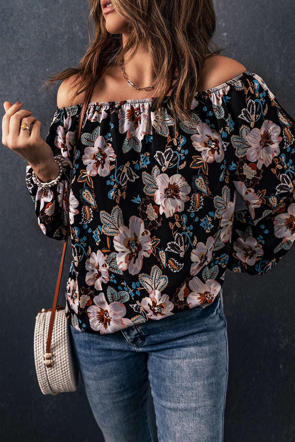 Floral Off The Shoulder Blouse