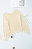 Sheer Openwork Knit Sweater