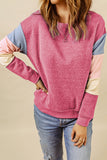 Colorblock Long Sleeve Pullover Sweatshirt