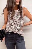 Print Round Neck Tank Top