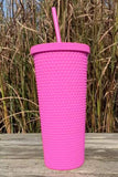 Reusable Matte Plastic Tumbler Cup