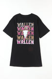 T-shirt surdimensionné noir WALLEN Cowskull Graphic 