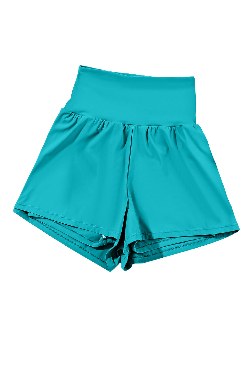 Black Pocketed Wide Waistband Swim Shorts