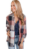 Roll up Sleeve Plaid Pattern Shirt