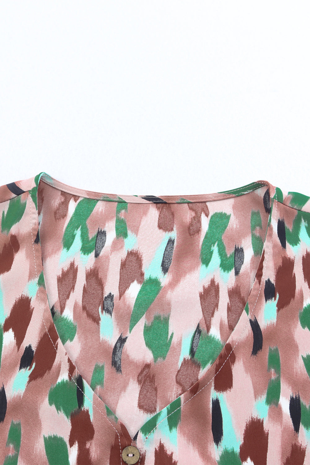 Robe évasée multicolore à imprimé camouflage amusant et nouée à la taille