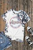 Western Fashion Dyed Bleached T Shirt