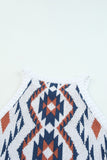 Aztec Geometric Print Knitted Tank Top