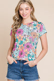 Floral Print Smocked Tank Top