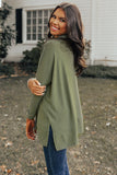 Gray Cowl Neck Shift Tunic Top