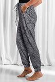 Animal Spots Drawstring Lounge Jogger Pants