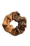 PU Leather Leopard Patchwork Hair Tie